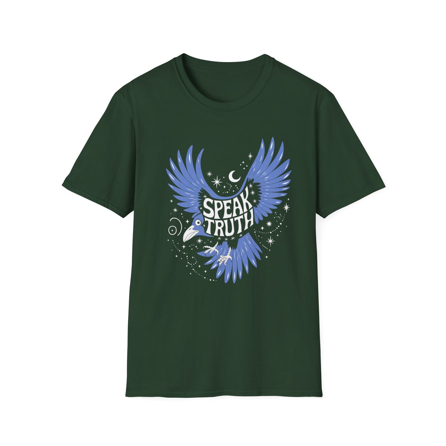 Blue Bird Graphic Womens T-Shirt, Casual Wear, Gift for Bird Lovers, Nature-Themed Apparel, Comfortable Everyday Tee