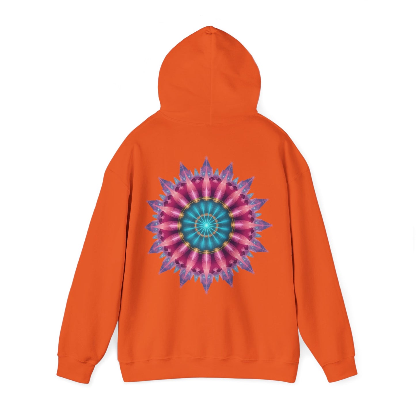 Colorful Mandala Hoodie - Cozy Unisex Heavy Blend™ Sweatshirt for Comfy Days, Gift for Art Lovers, Casual Wear, Festival Apparel