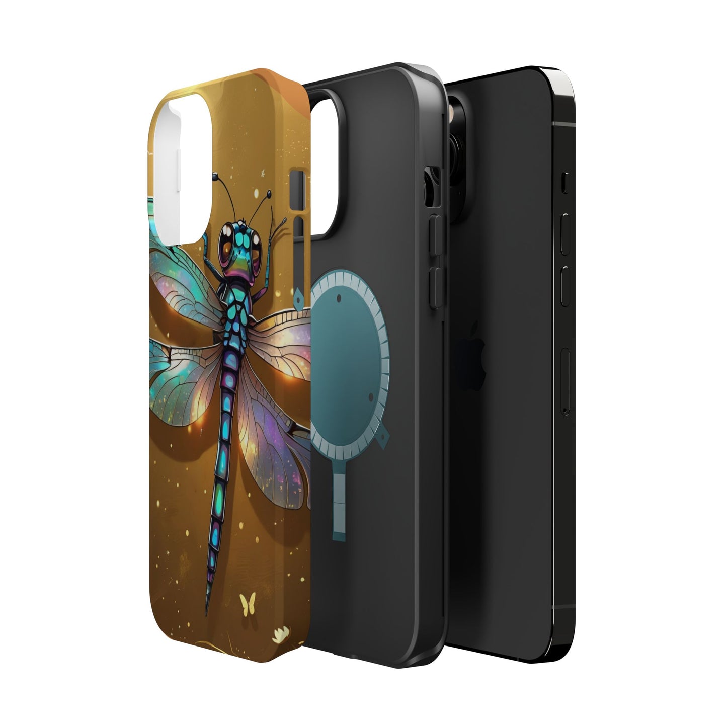 Dragonfly Magnetic Phone Case, Colorful Phone Cover, Gift for Nature Lovers, Unique Phone Accessory, Eco-Friendly Design