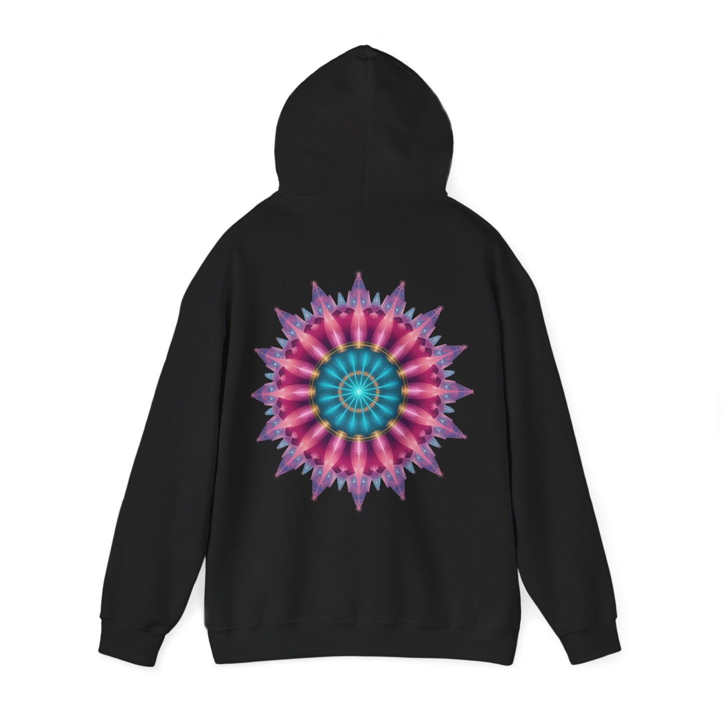 Colorful Mandala Hoodie - Cozy Unisex Heavy Blend™ Sweatshirt for Comfy Days, Gift for Art Lovers, Casual Wear, Festival Apparel