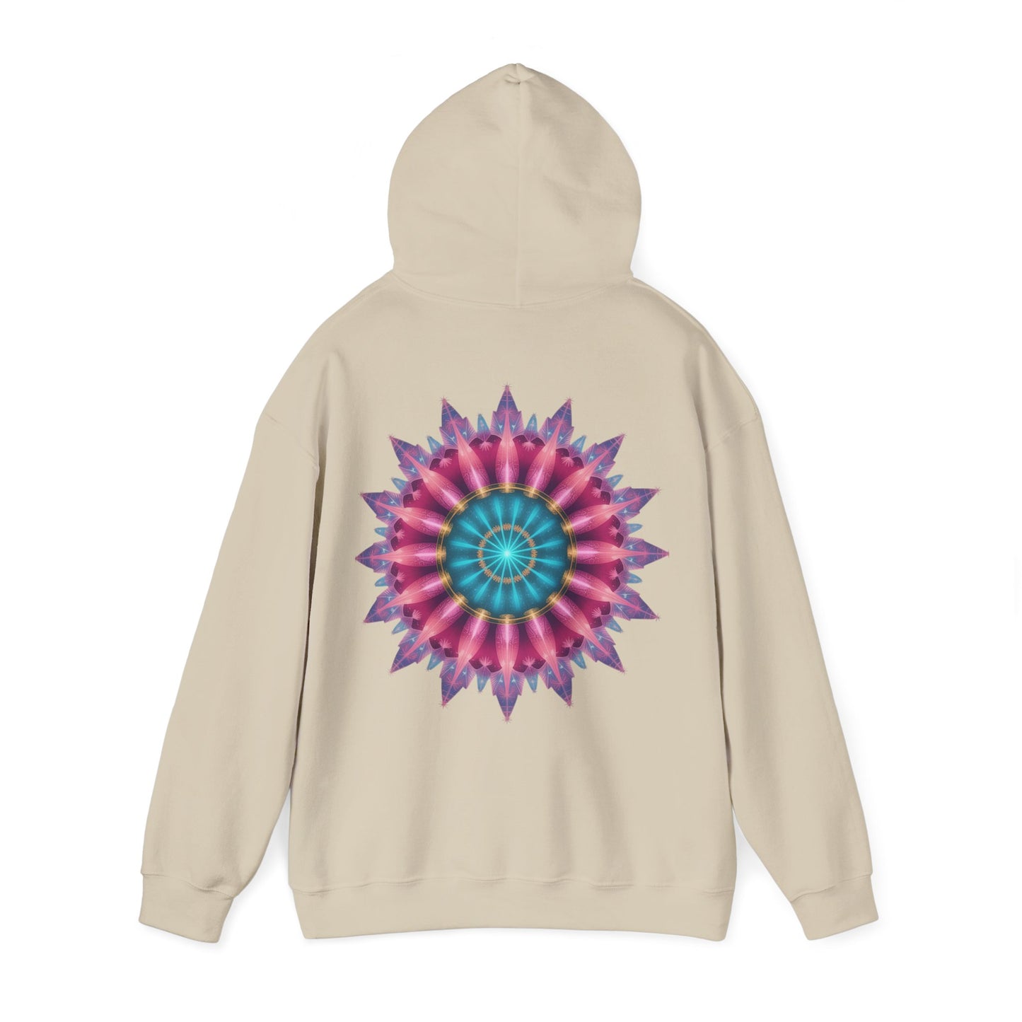 Colorful Mandala Hoodie - Cozy Unisex Heavy Blend™ Sweatshirt for Comfy Days, Gift for Art Lovers, Casual Wear, Festival Apparel