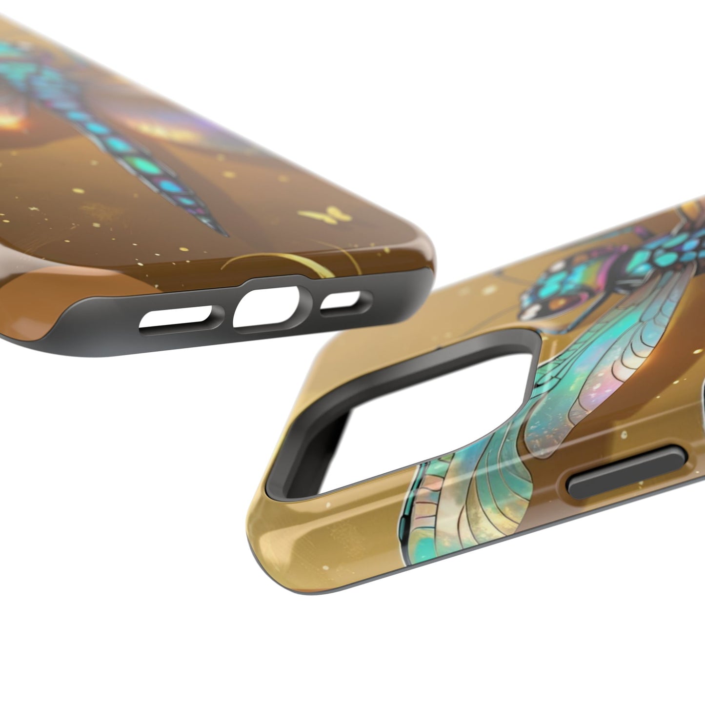 Dragonfly Magnetic Phone Case, Colorful Phone Cover, Gift for Nature Lovers, Unique Phone Accessory, Eco-Friendly Design