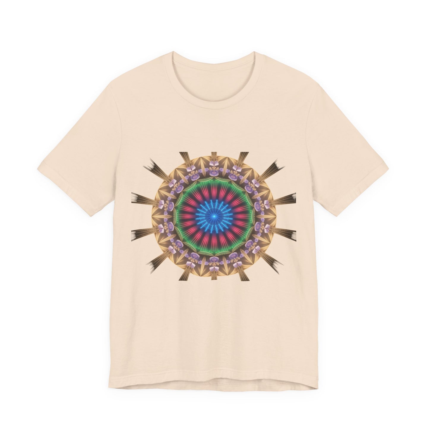 Vibrant Mandala Women Tee, Festival Wear, Boho Style, Casual Summer Tee, Gift for Friends