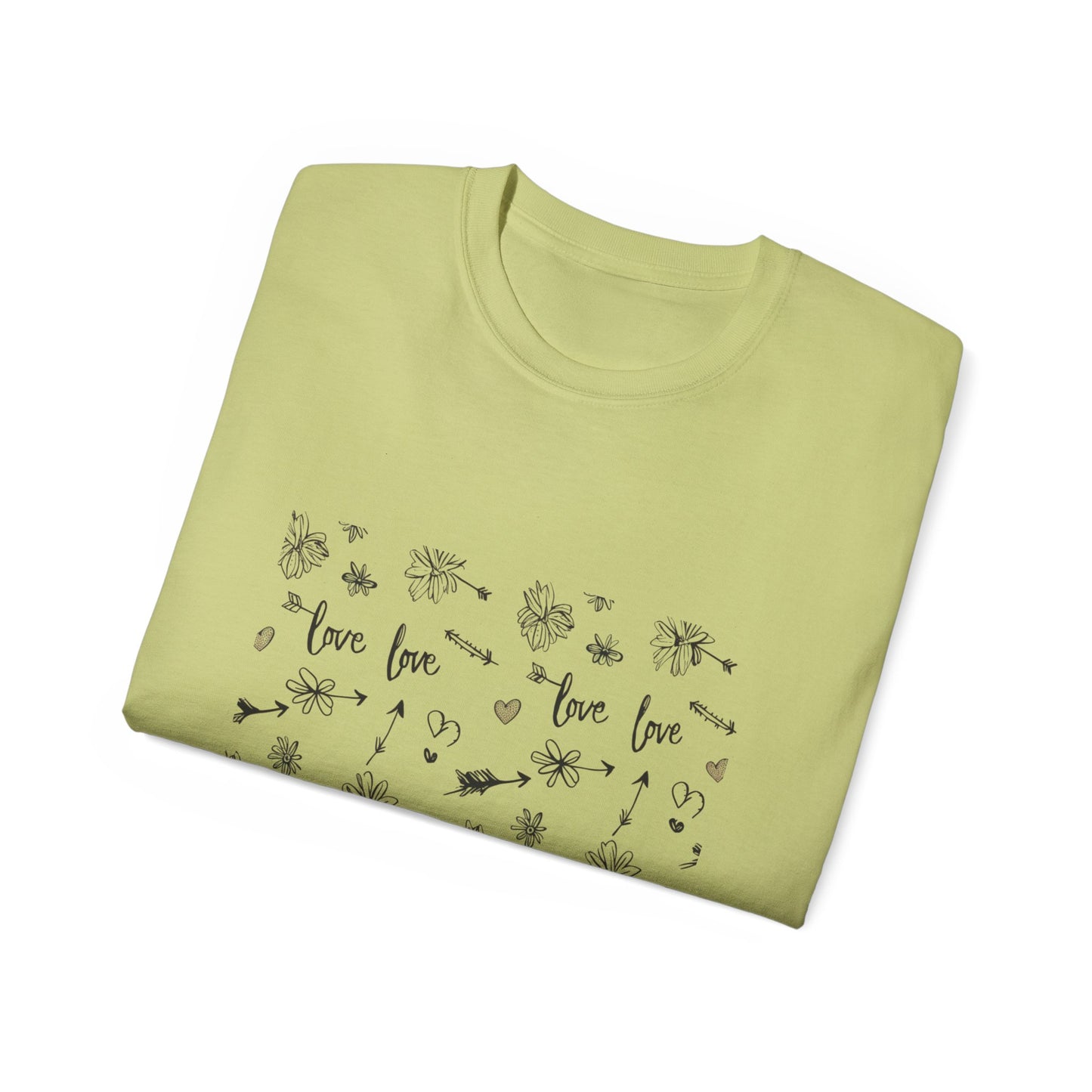 Love Floral Ultra Cotton Tee - Cute & Comfortable Shirt for Every Occasion