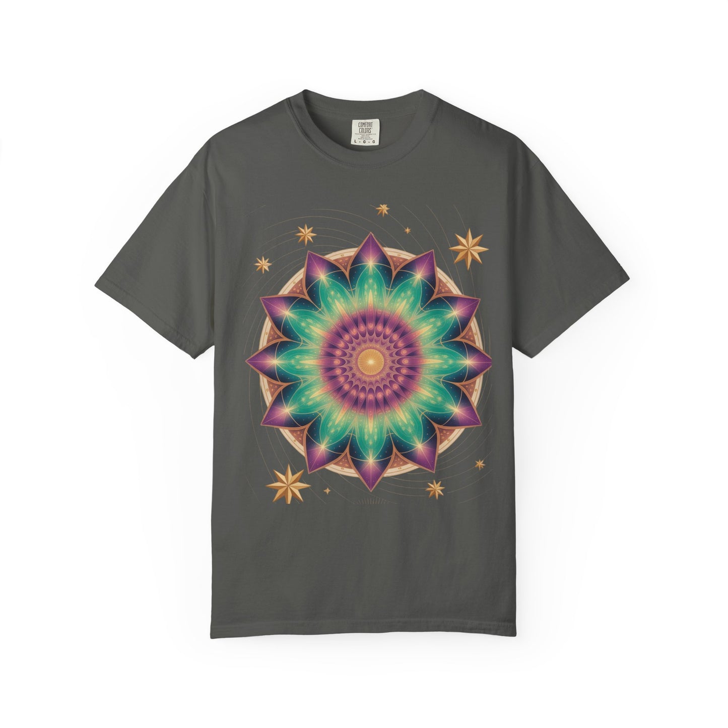 Tie-Dye Mandala T-Shirt, Spiritual Apparel, Bohemian Style Tee, Festival Wear, Eco-Friendly Fashion