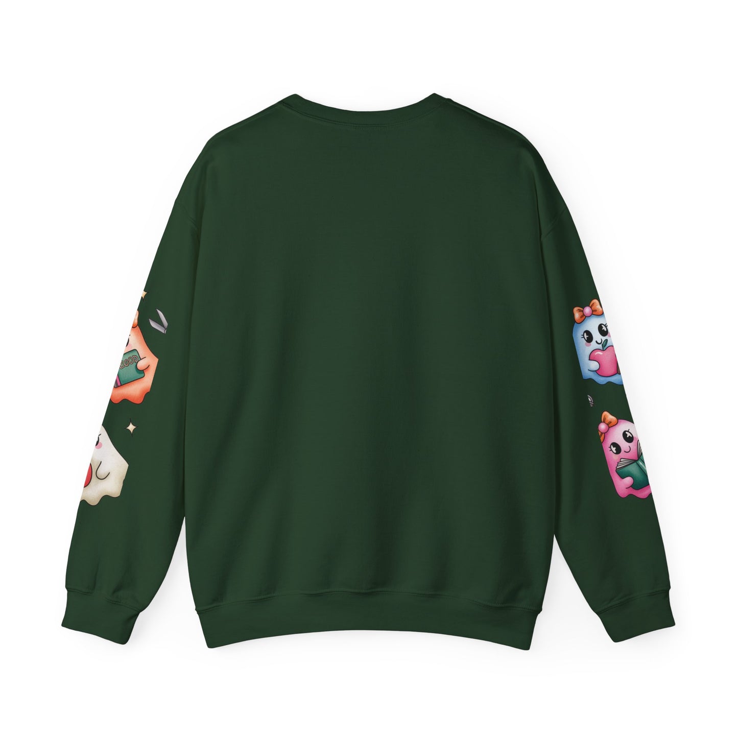Cute Ghosts Women Crewneck Sweatshirt, Cozy Halloween Apparel, Spooky Season Outfit, Gift for Ghost Lovers, Funny Sweatshirt for Fall