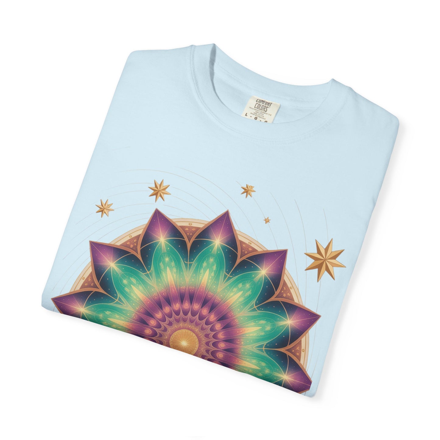 Tie-Dye Mandala T-Shirt, Spiritual Apparel, Bohemian Style Tee, Festival Wear, Eco-Friendly Fashion