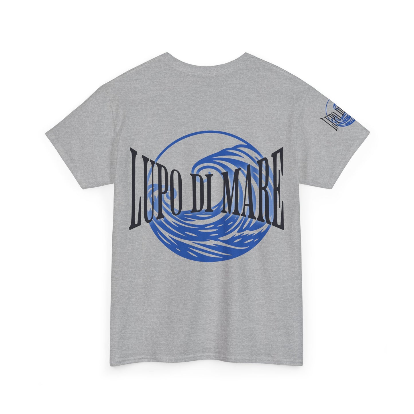 Maglietta in cotone pesante Lupo di Mare - Maglietta grafica Ocean Vibes