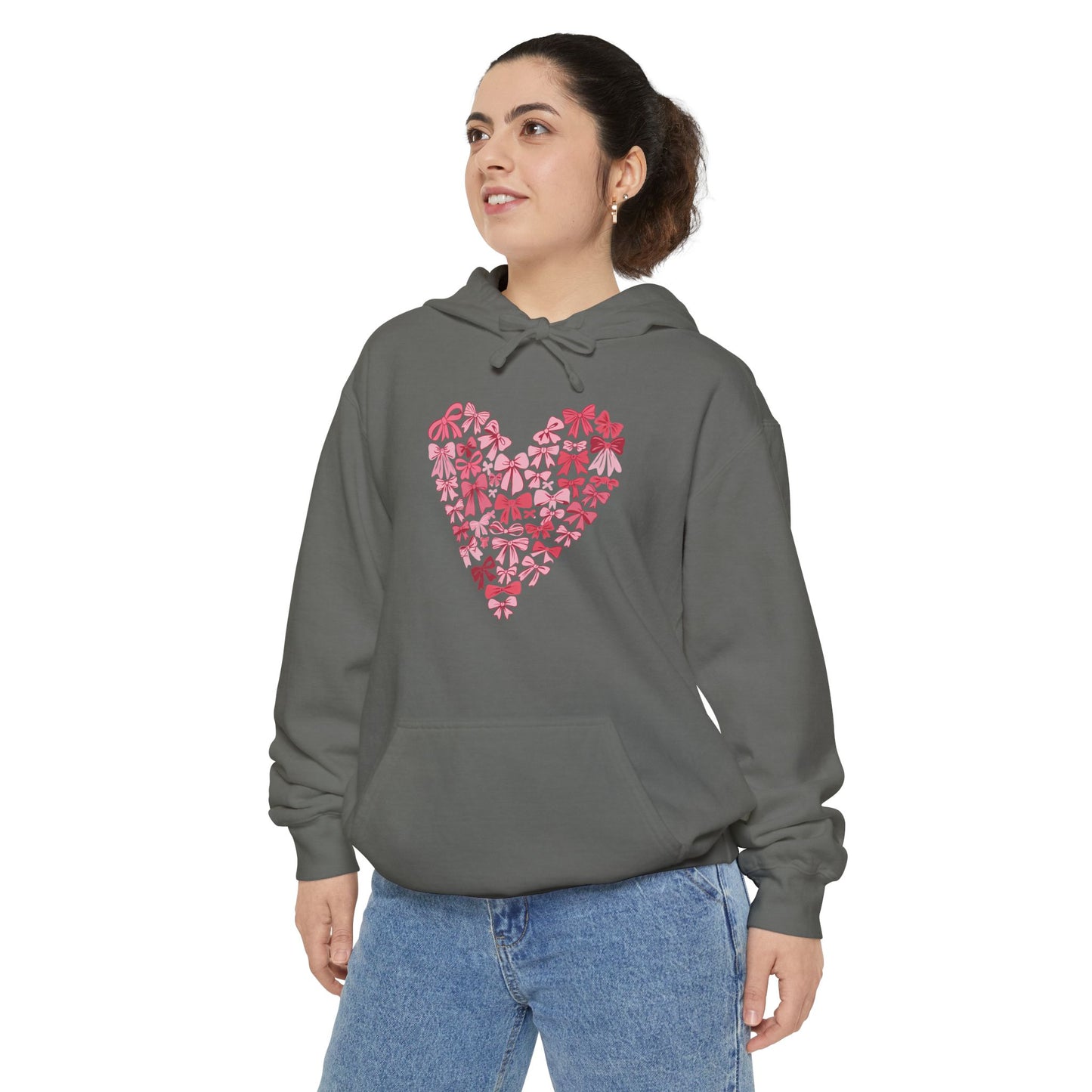 Sudadera con capucha teñida Heart Blossom | Ideal para ropa informal y amantes de la naturaleza