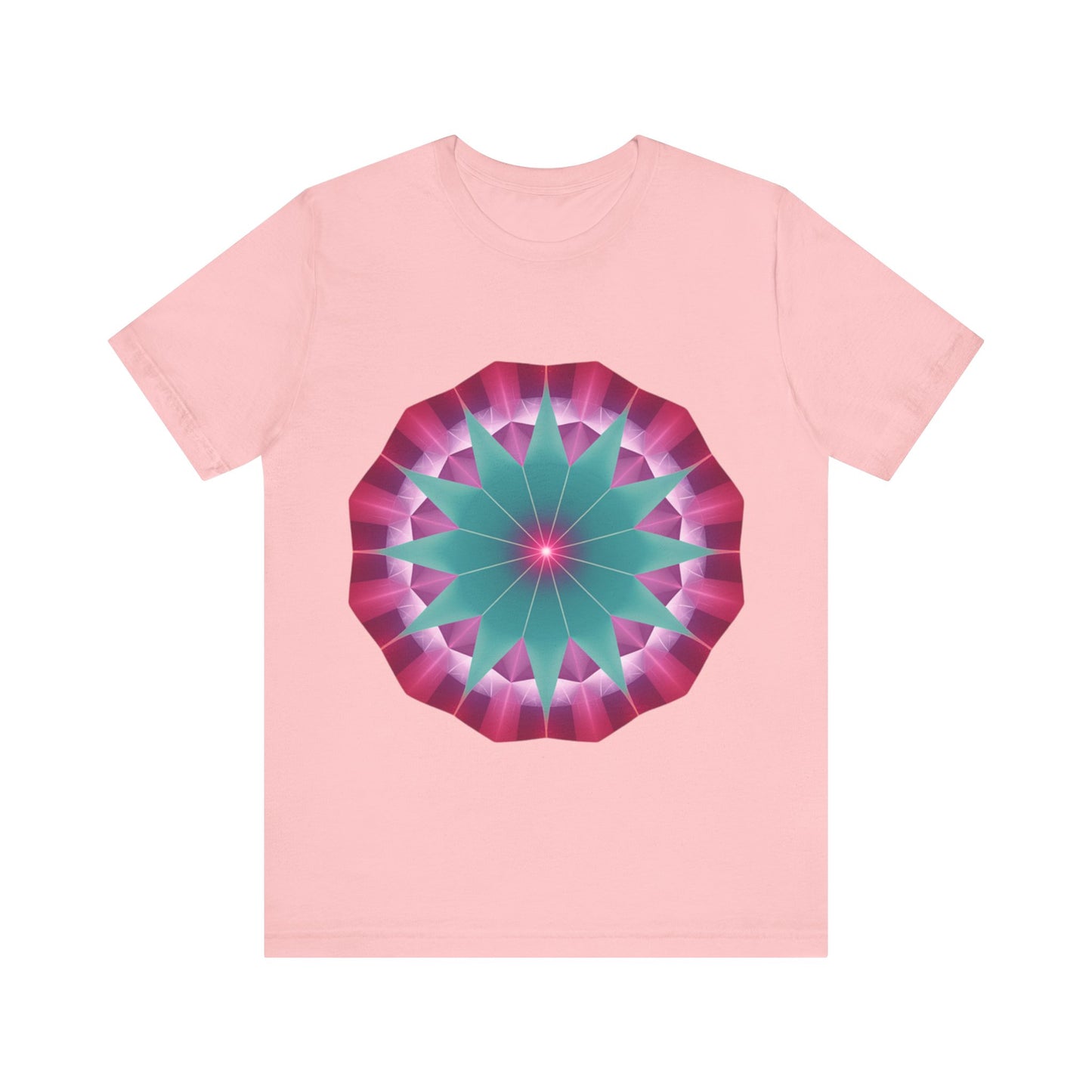 Vibrant Mandala T-Shirt, Graphic Tee, Casual Wear, Gifts for Art Lovers, Meditation Apparel, Festival Outfit