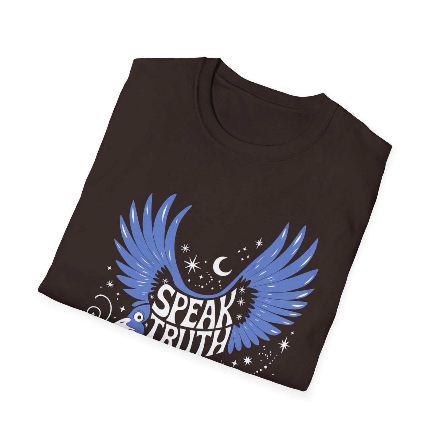 Blue Bird Graphic Womens T-Shirt, Casual Wear, Gift for Bird Lovers, Nature-Themed Apparel, Comfortable Everyday Tee