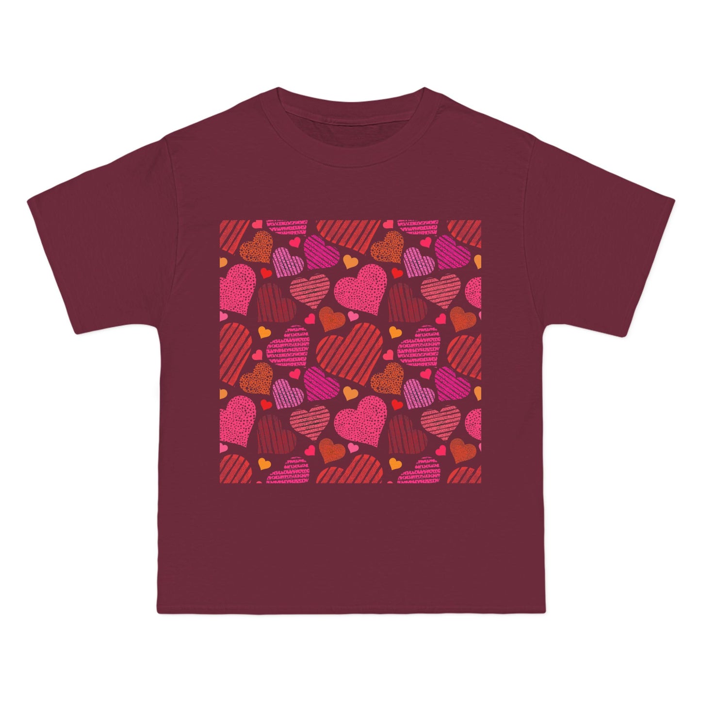 Cute Heart Pattern Short-Sleeve T-Shirt