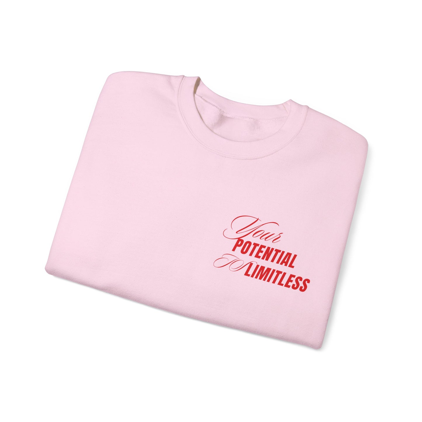 Inspirational Crewneck Sweatshirt - "Your Potential is Limitless"