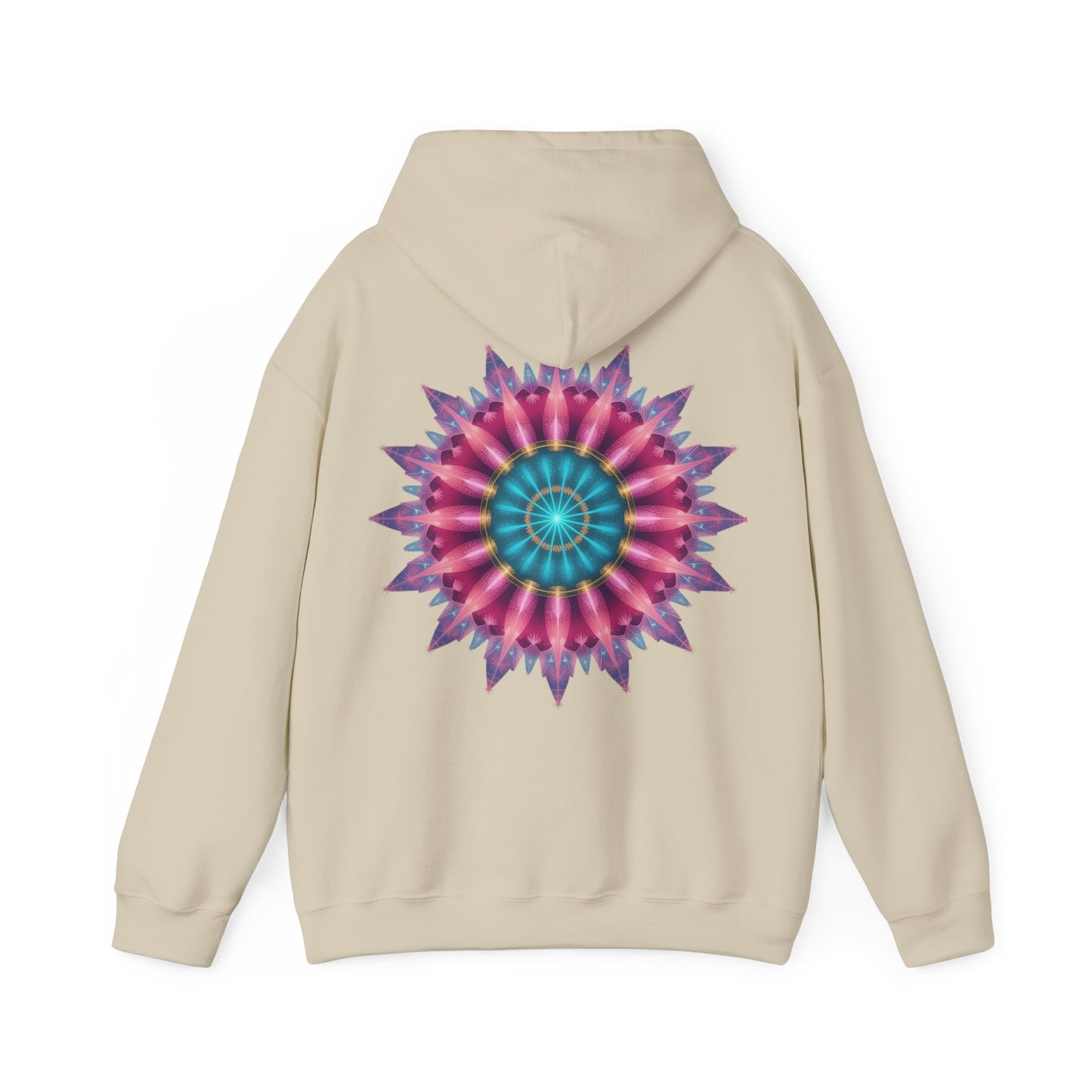 Colorful Mandala Hoodie - Cozy Unisex Heavy Blend™ Sweatshirt for Comfy Days, Gift for Art Lovers, Casual Wear, Festival Apparel