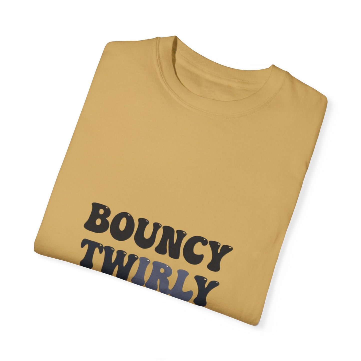 Bouncy Twirly Adorable T-Shirt – Men Garment-Dyed Tee for Fun Lovin' Souls
