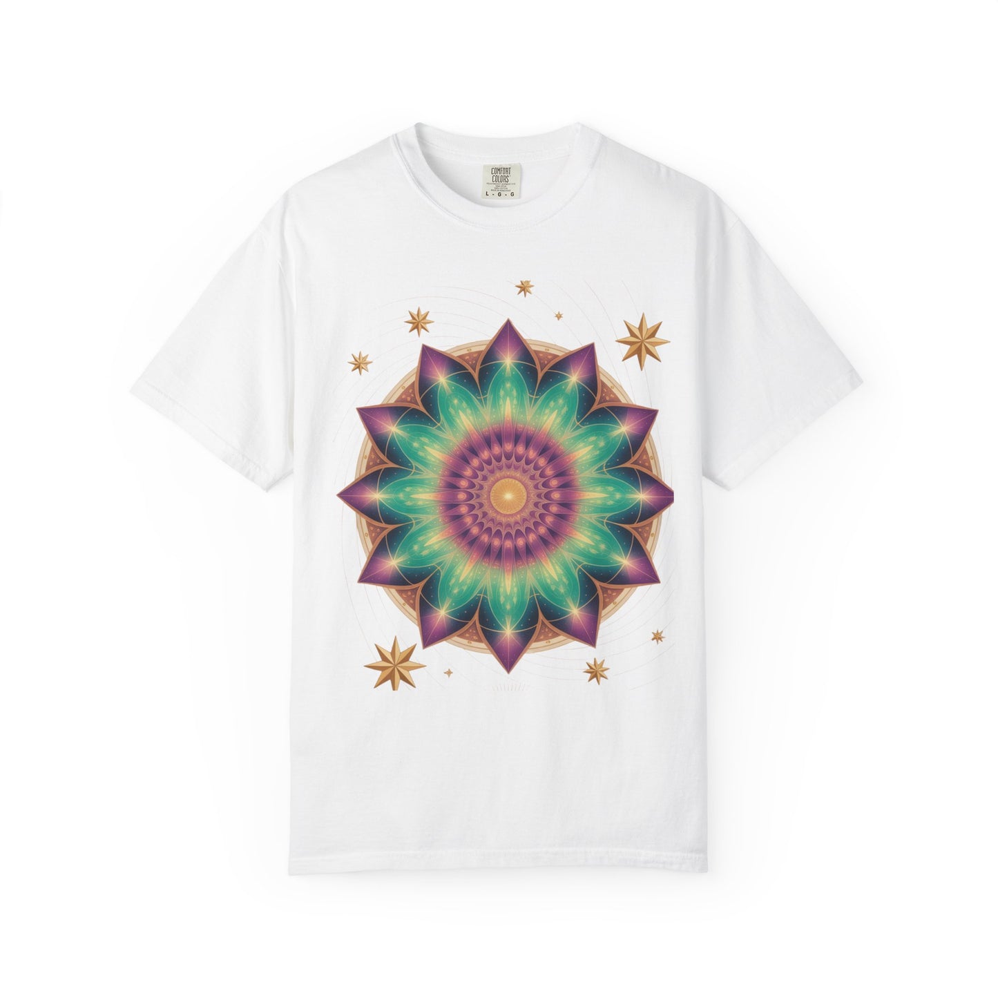 Tie-Dye Mandala T-Shirt, Spiritual Apparel, Bohemian Style Tee, Festival Wear, Eco-Friendly Fashion