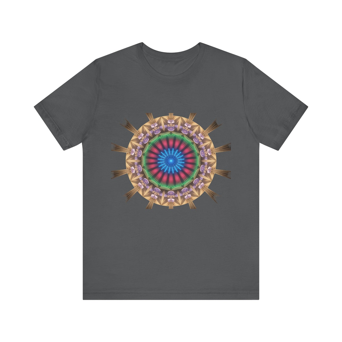 Vibrant Mandala Women Tee, Festival Wear, Boho Style, Casual Summer Tee, Gift for Friends