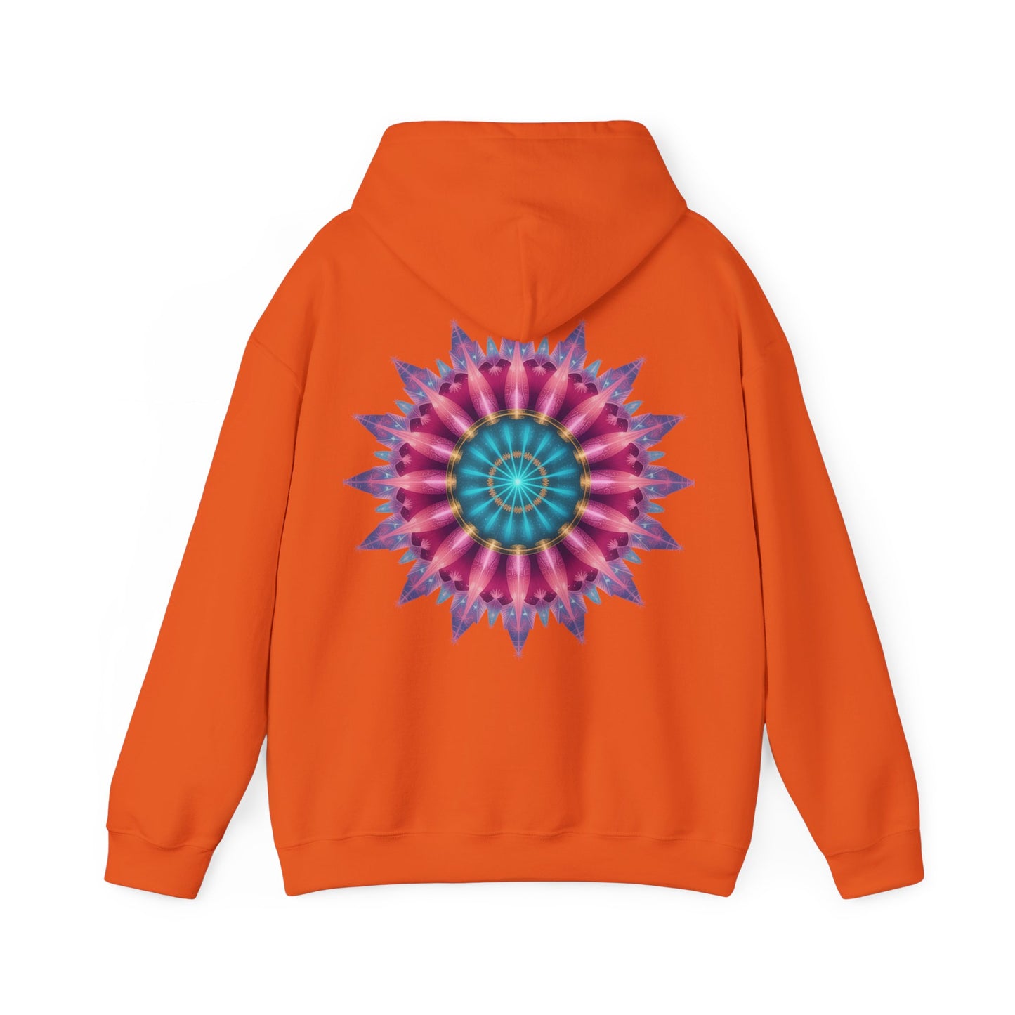 Colorful Mandala Hoodie - Cozy Unisex Heavy Blend™ Sweatshirt for Comfy Days, Gift for Art Lovers, Casual Wear, Festival Apparel