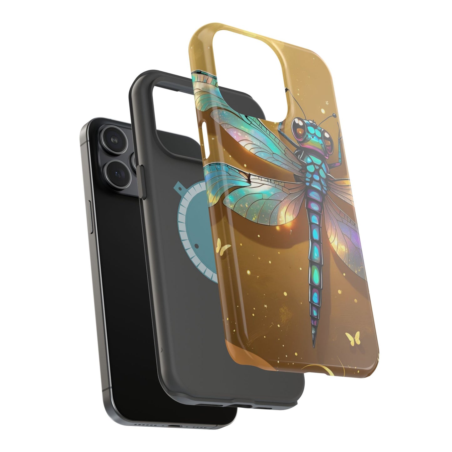 Dragonfly Magnetic Phone Case, Colorful Phone Cover, Gift for Nature Lovers, Unique Phone Accessory, Eco-Friendly Design
