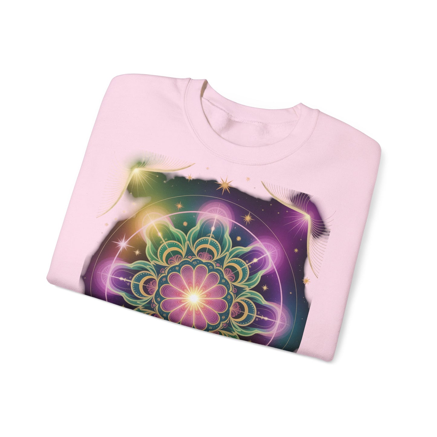 Cosmic Mandala Sweatshirt | Women's Crewneck | Soft Heavy Blend | Ideal for Cozy Nights, Meditation, Festivals, Gifts