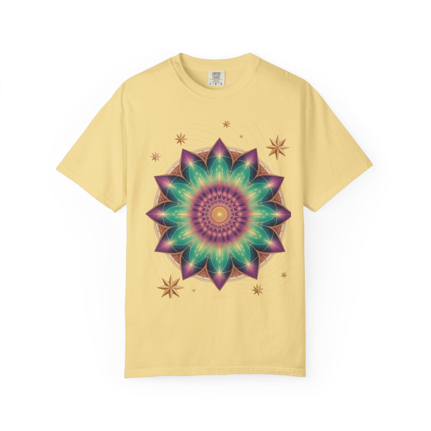 Tie-Dye Mandala T-Shirt, Spiritual Apparel, Bohemian Style Tee, Festival Wear, Eco-Friendly Fashion