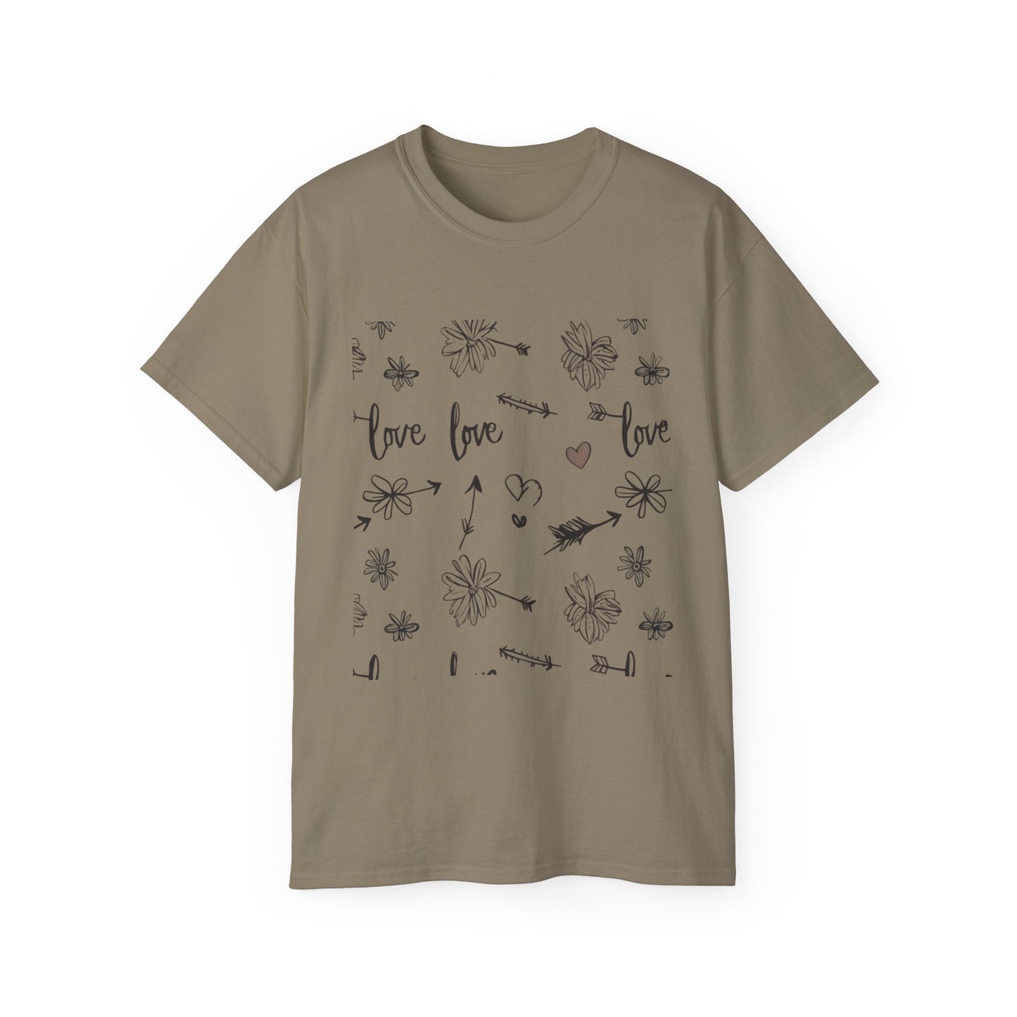 Maglietta Love Floral Ultra Cotton - Maglietta carina e comoda per ogni occasione