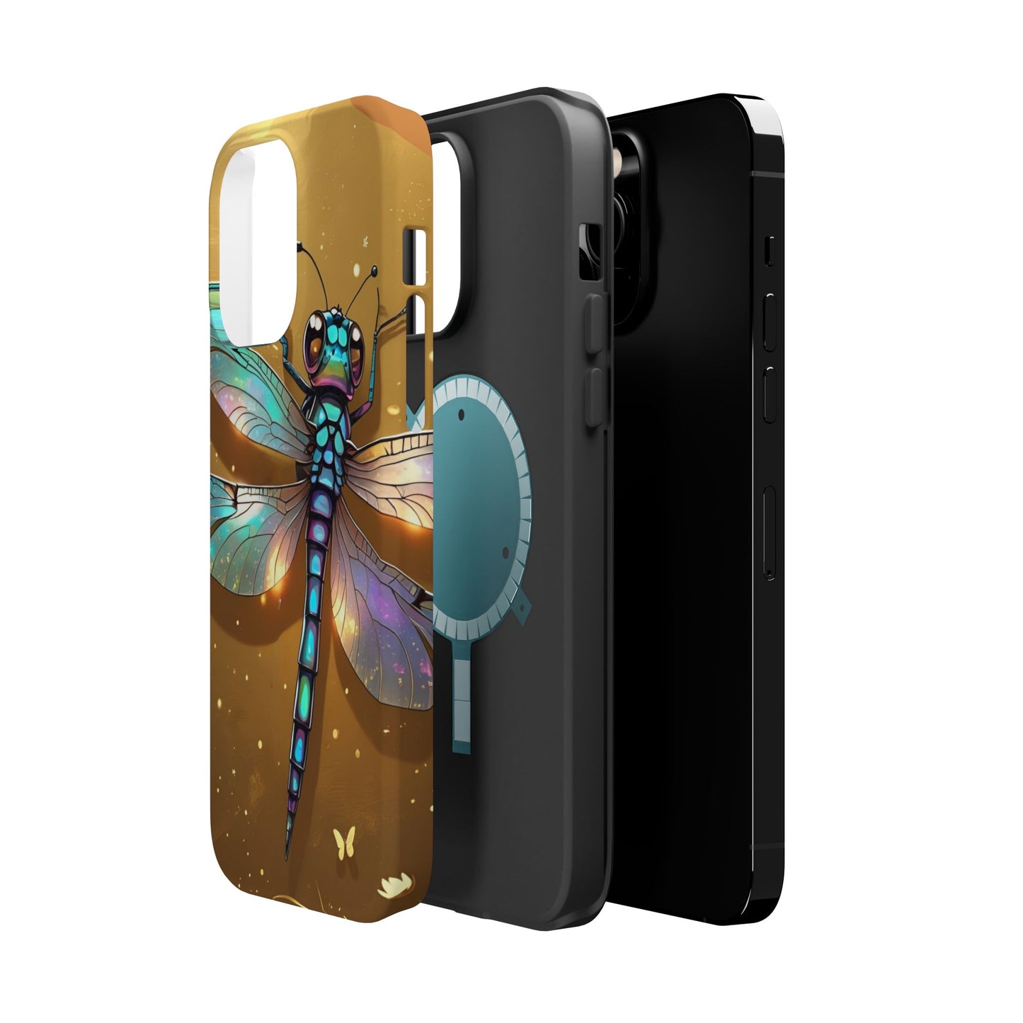 Dragonfly Magnetic Phone Case, Colorful Phone Cover, Gift for Nature Lovers, Unique Phone Accessory, Eco-Friendly Design