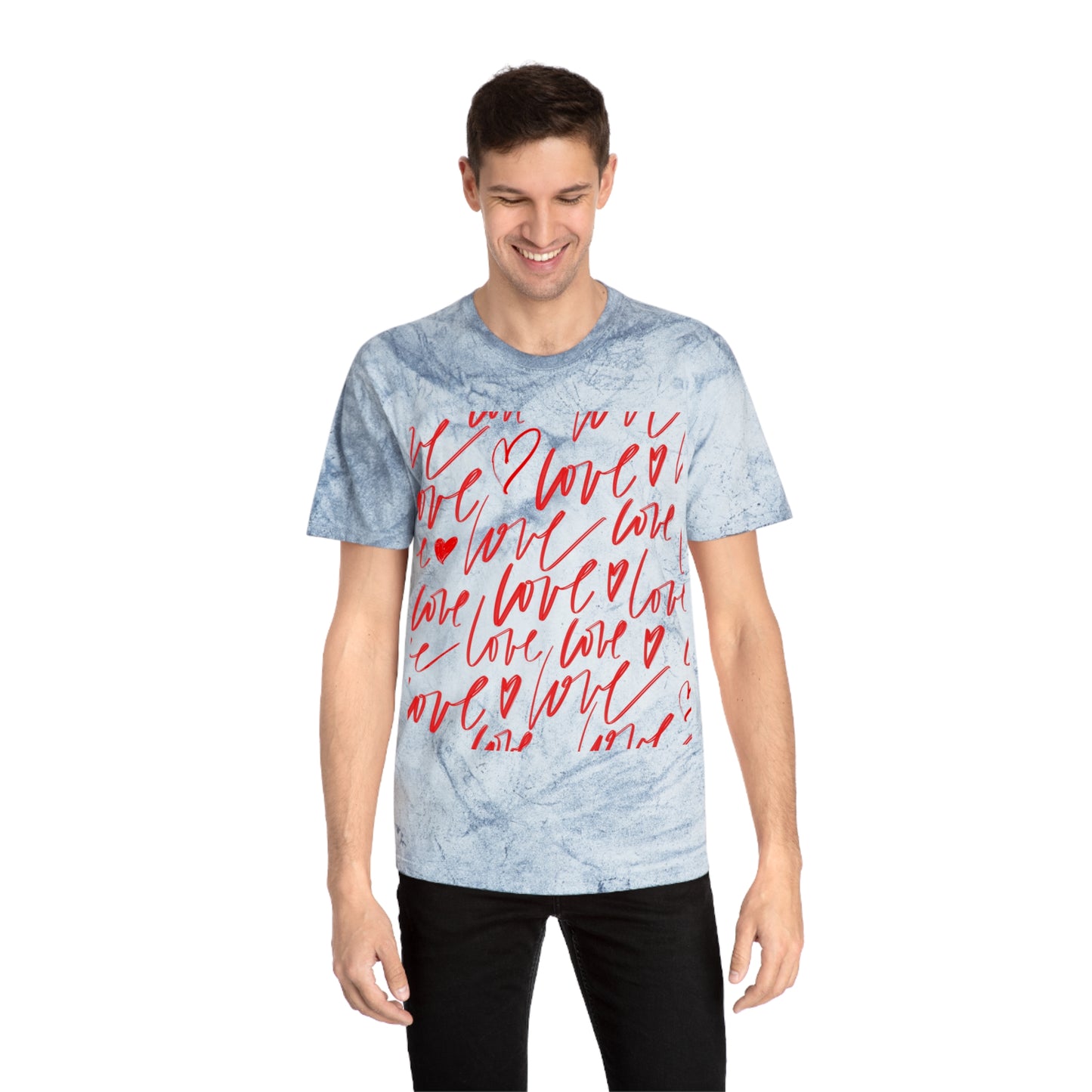 Camiseta Color Blast Love para almas apasionadas