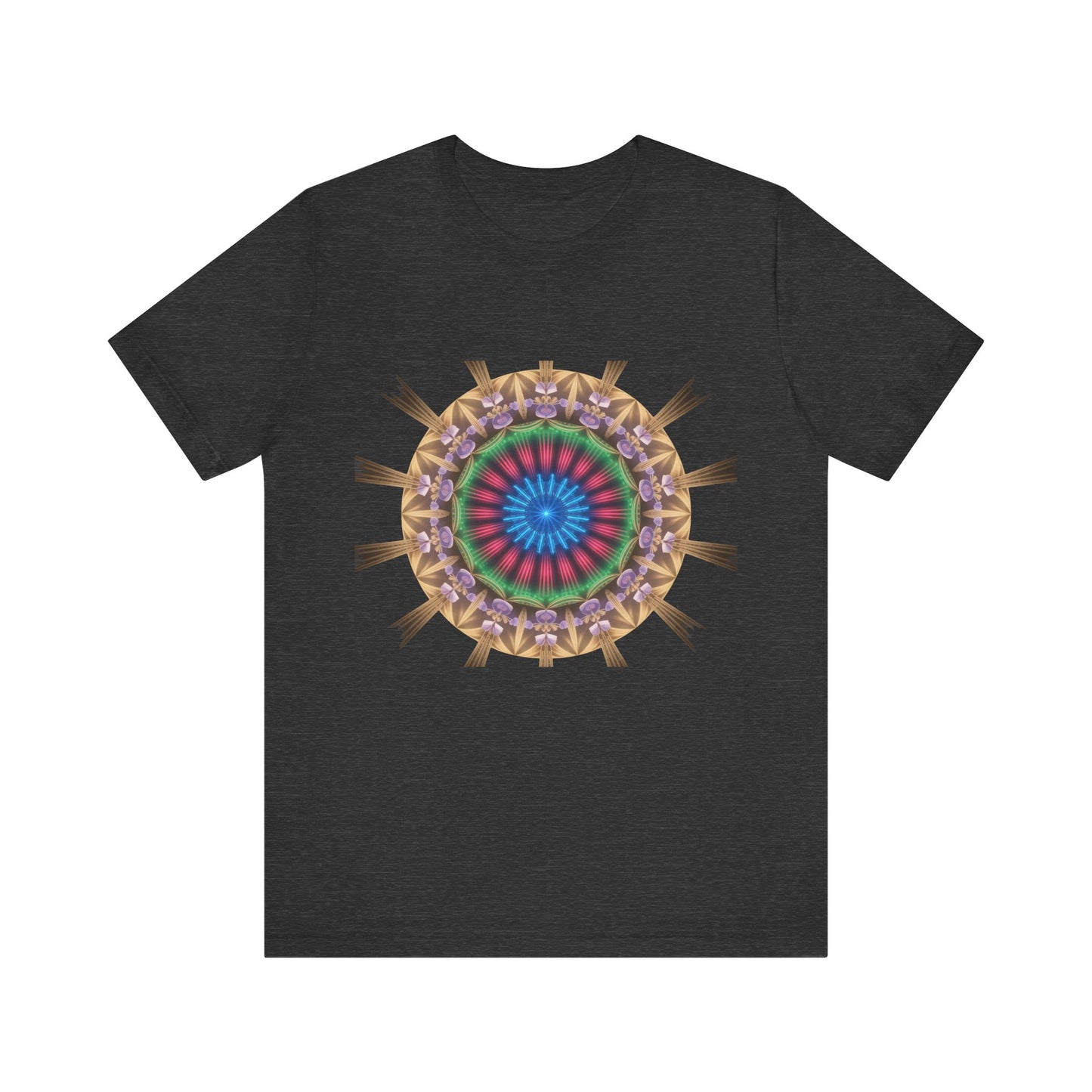 Vibrant Mandala Women Tee, Festival Wear, Boho Style, Casual Summer Tee, Gift for Friends