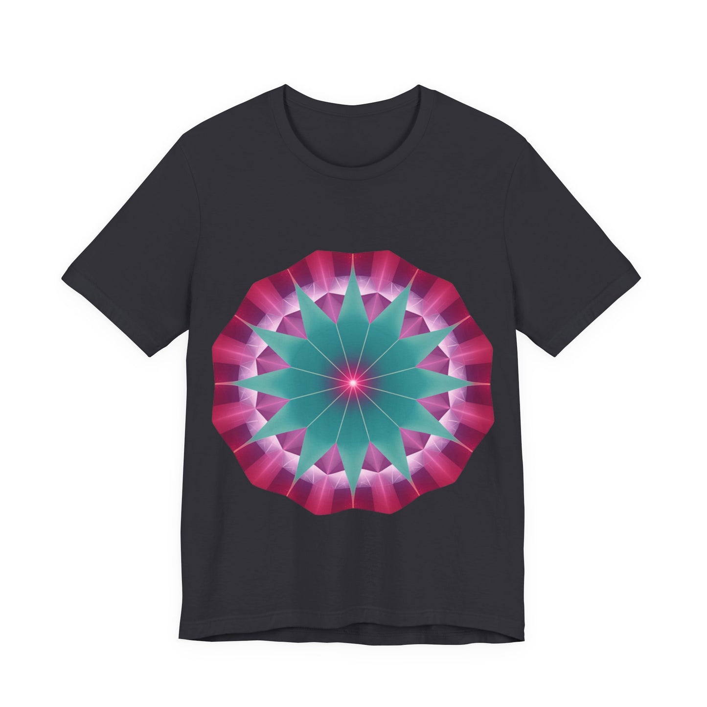 Vibrant Mandala T-Shirt, Graphic Tee, Casual Wear, Gifts for Art Lovers, Meditation Apparel, Festival Outfit