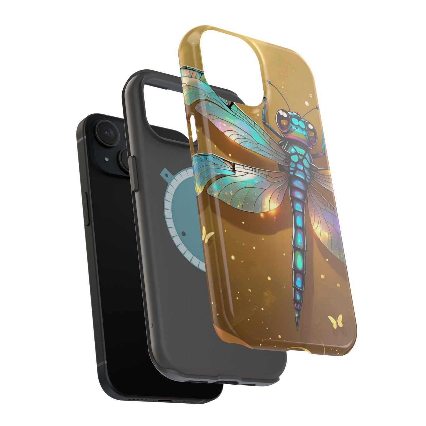 Dragonfly Magnetic Phone Case, Colorful Phone Cover, Gift for Nature Lovers, Unique Phone Accessory, Eco-Friendly Design