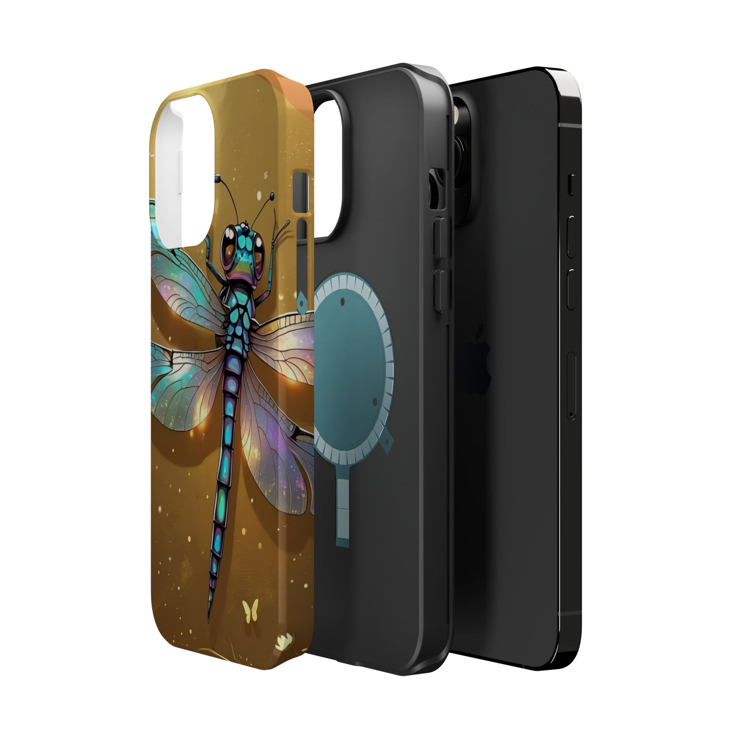 Dragonfly Magnetic Phone Case, Colorful Phone Cover, Gift for Nature Lovers, Unique Phone Accessory, Eco-Friendly Design
