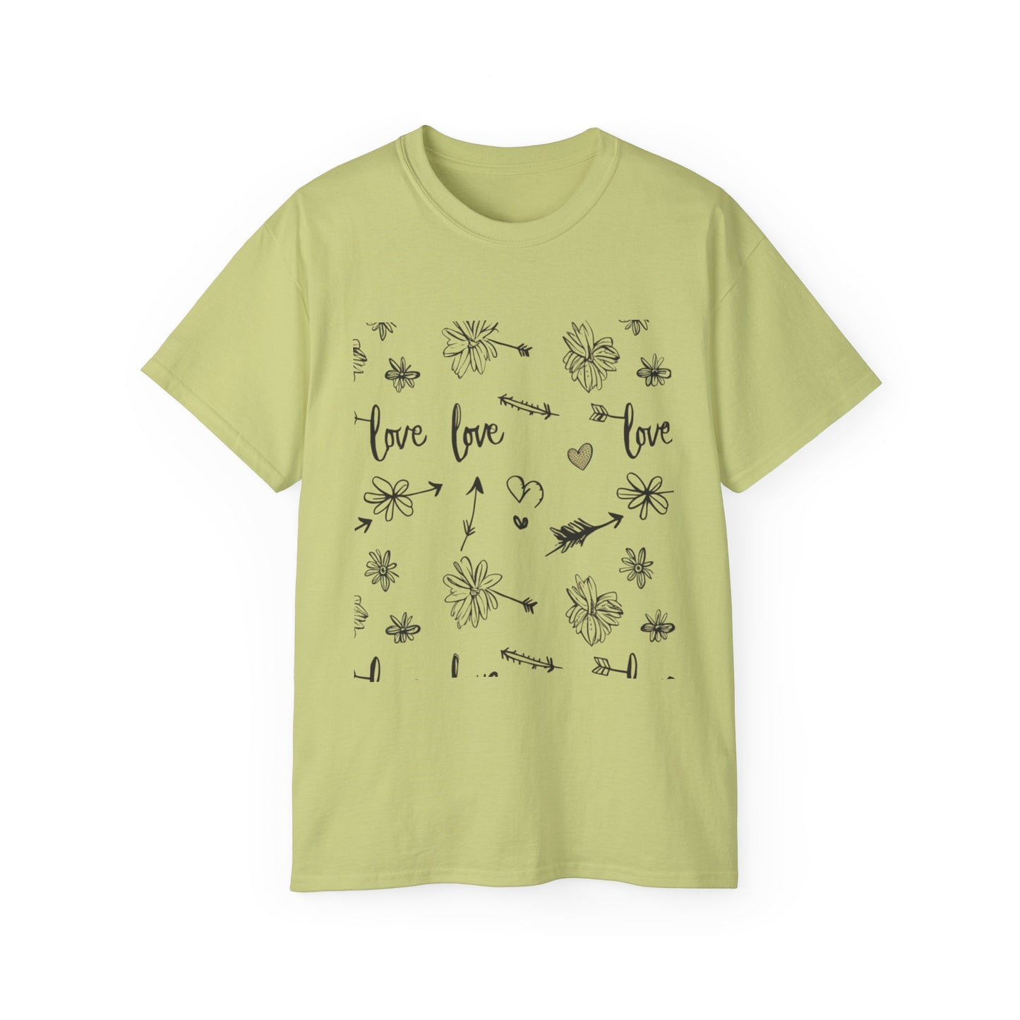 Maglietta Love Floral Ultra Cotton - Maglietta carina e comoda per ogni occasione