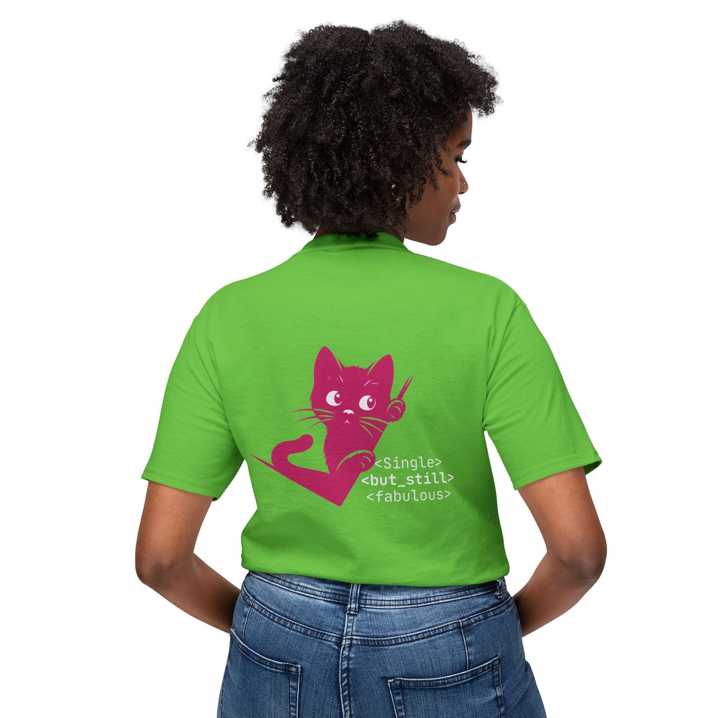 Single but Still Fabulous Cat T-Shirt | HD Cotton™ Tee