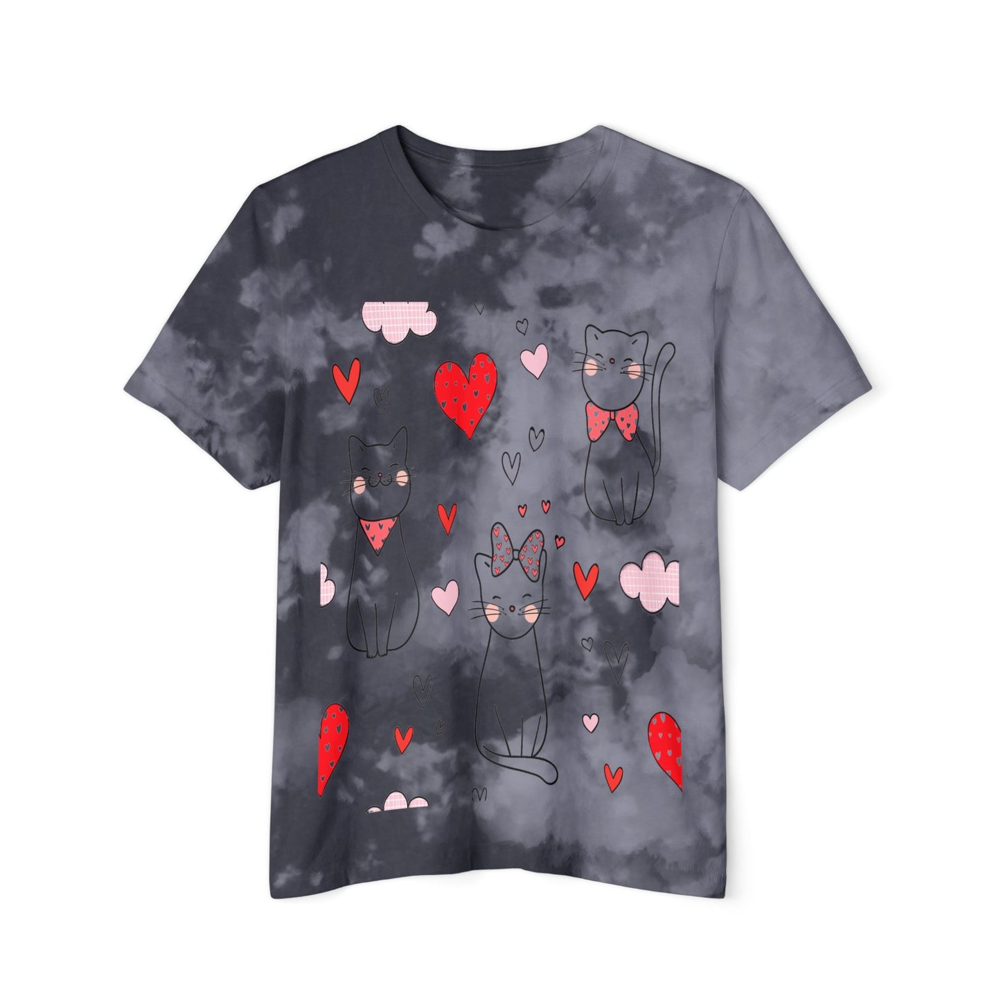 Camiseta de bebé para mujer con adorable diseño de corazón y adorable gato