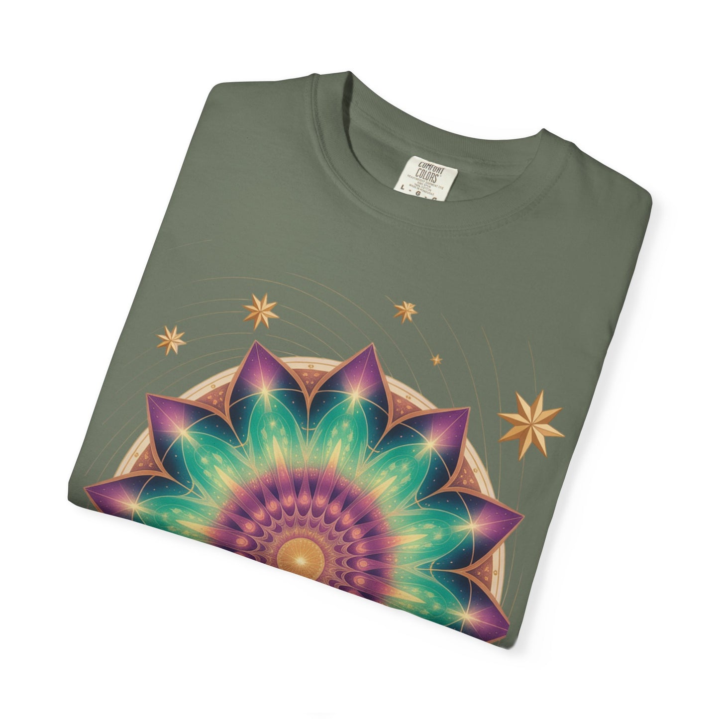 Tie-Dye Mandala T-Shirt, Spiritual Apparel, Bohemian Style Tee, Festival Wear, Eco-Friendly Fashion