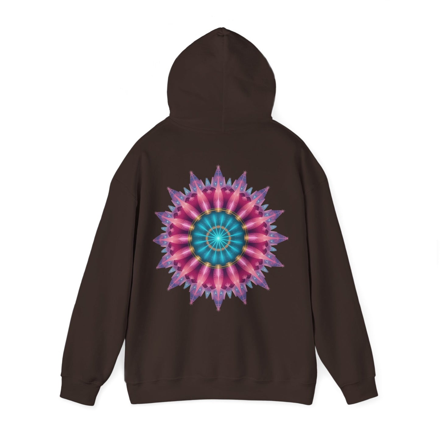 Colorful Mandala Hoodie - Cozy Unisex Heavy Blend™ Sweatshirt for Comfy Days, Gift for Art Lovers, Casual Wear, Festival Apparel