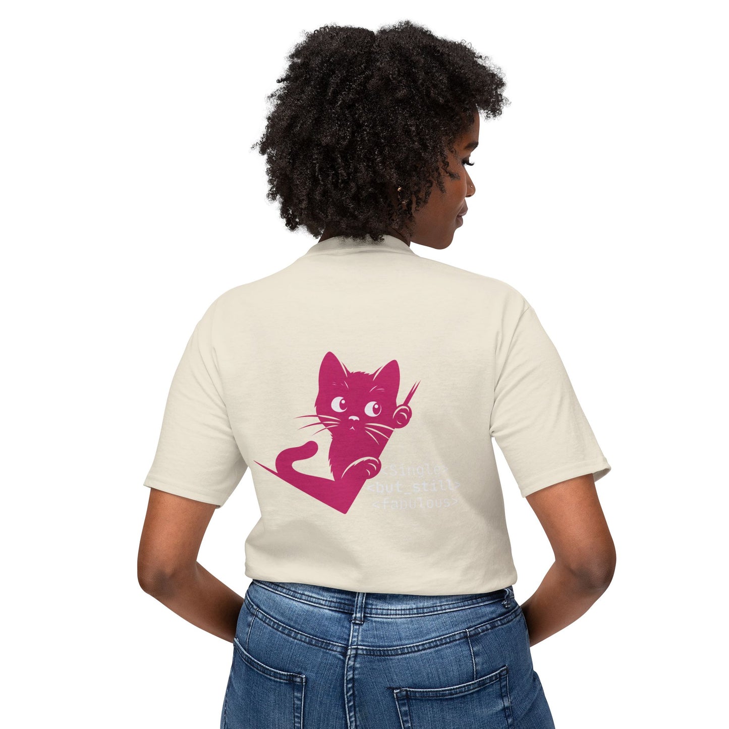 Single but Still Fabulous Cat T-Shirt | HD Cotton™ Tee