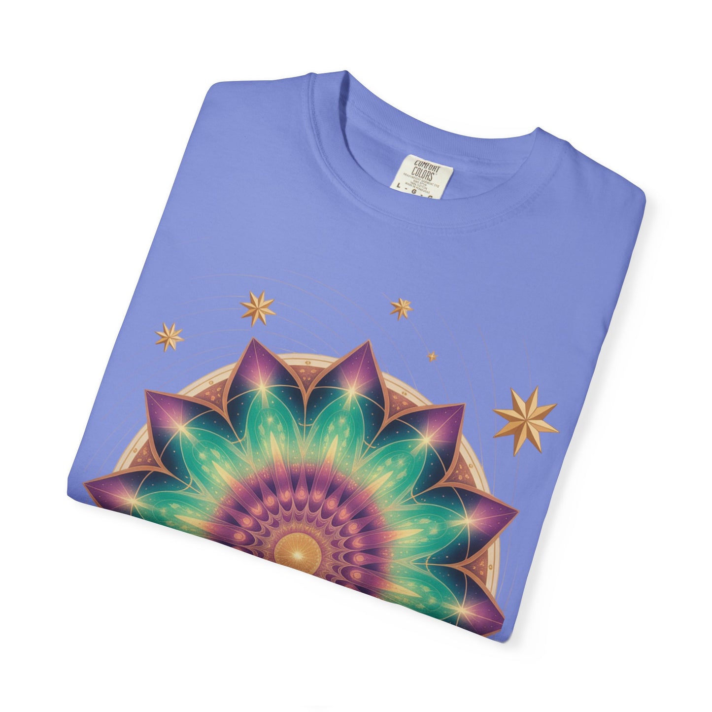 Tie-Dye Mandala T-Shirt, Spiritual Apparel, Bohemian Style Tee, Festival Wear, Eco-Friendly Fashion