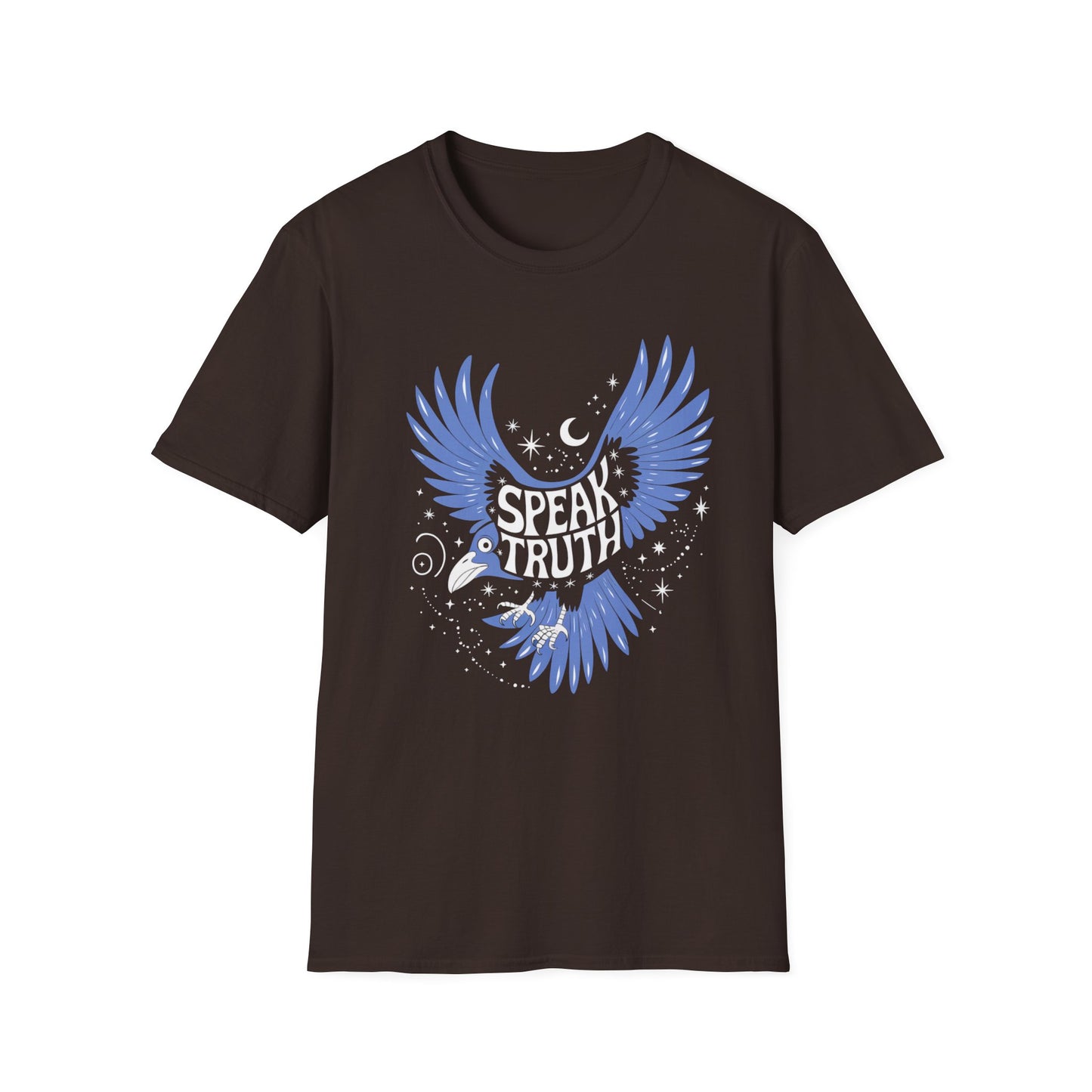 Blue Bird Graphic Womens T-Shirt, Casual Wear, Gift for Bird Lovers, Nature-Themed Apparel, Comfortable Everyday Tee