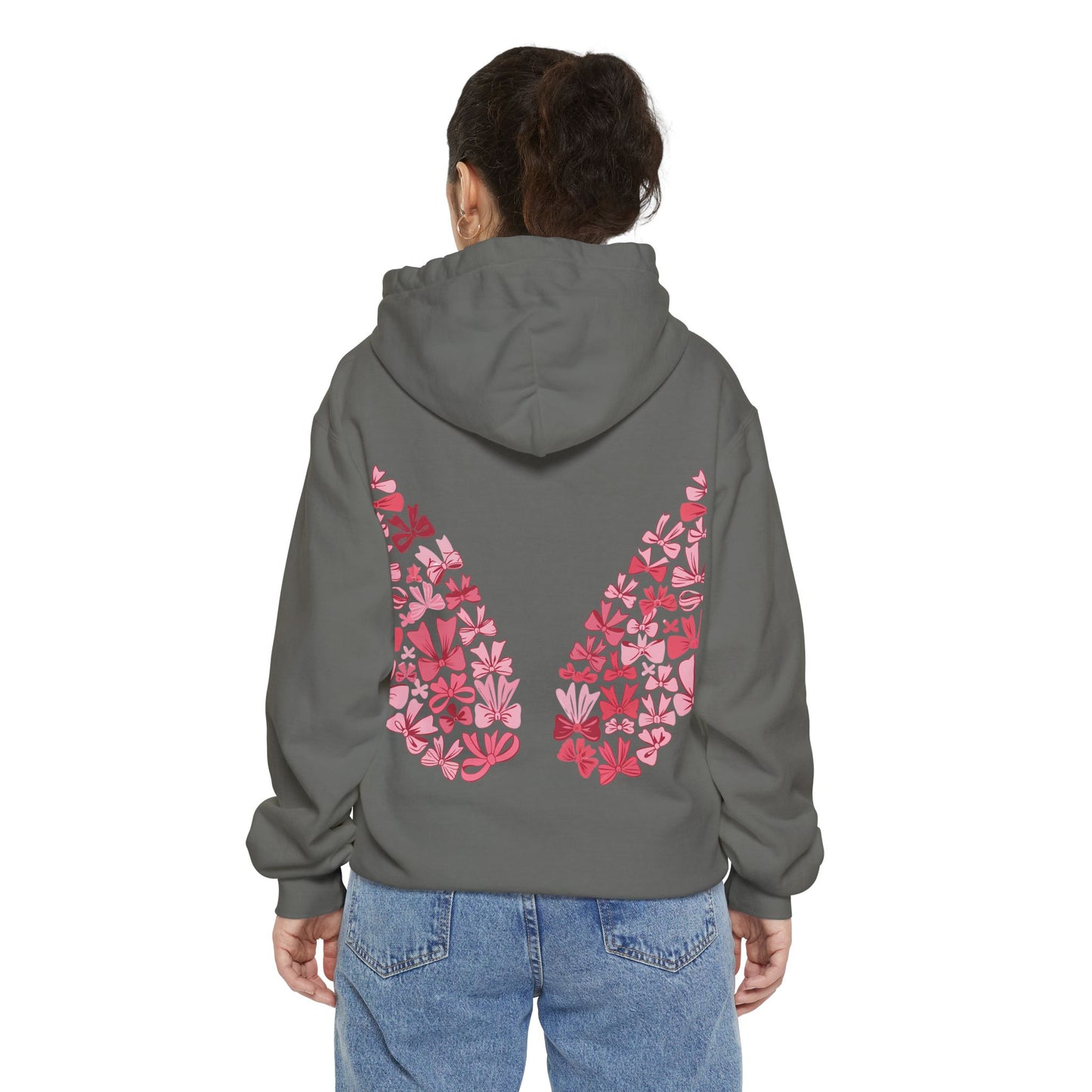 Sudadera con capucha teñida Heart Blossom | Ideal para ropa informal y amantes de la naturaleza