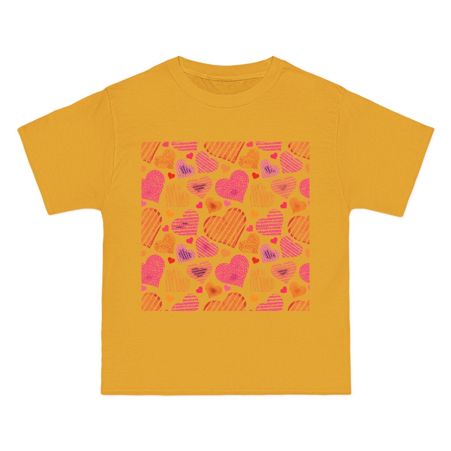 Cute Heart Pattern Short-Sleeve T-Shirt