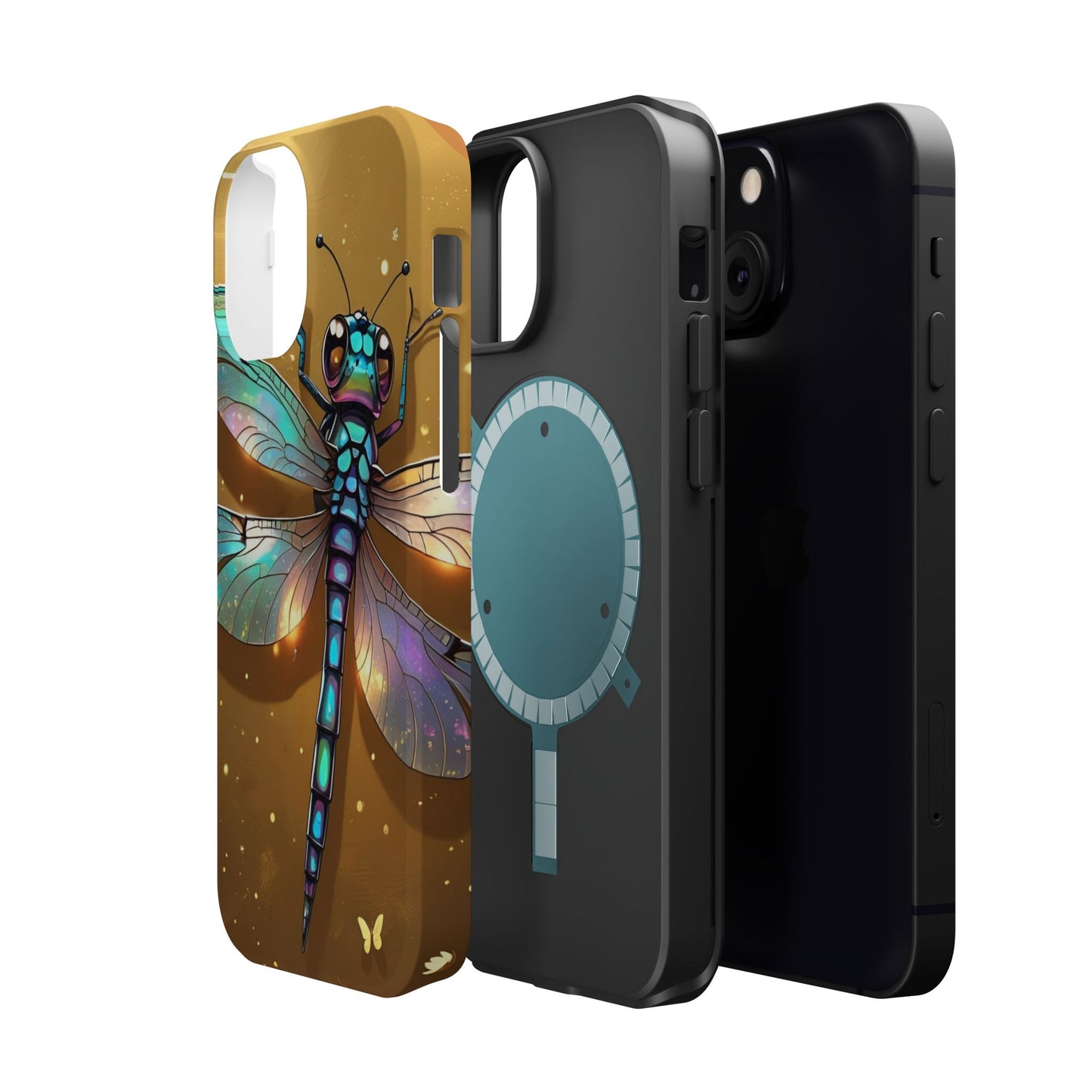 Dragonfly Magnetic Phone Case, Colorful Phone Cover, Gift for Nature Lovers, Unique Phone Accessory, Eco-Friendly Design