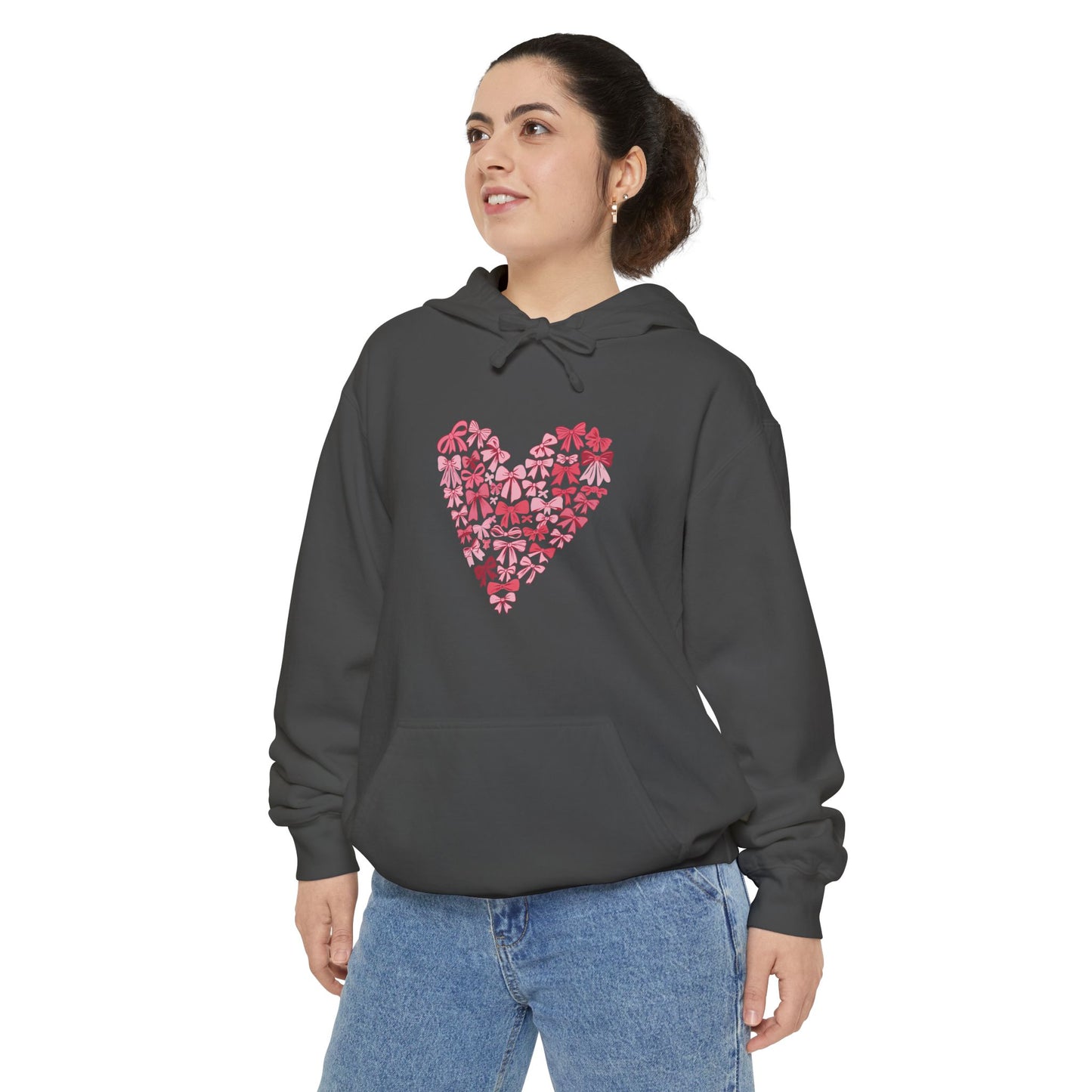 Sudadera con capucha teñida Heart Blossom | Ideal para ropa informal y amantes de la naturaleza