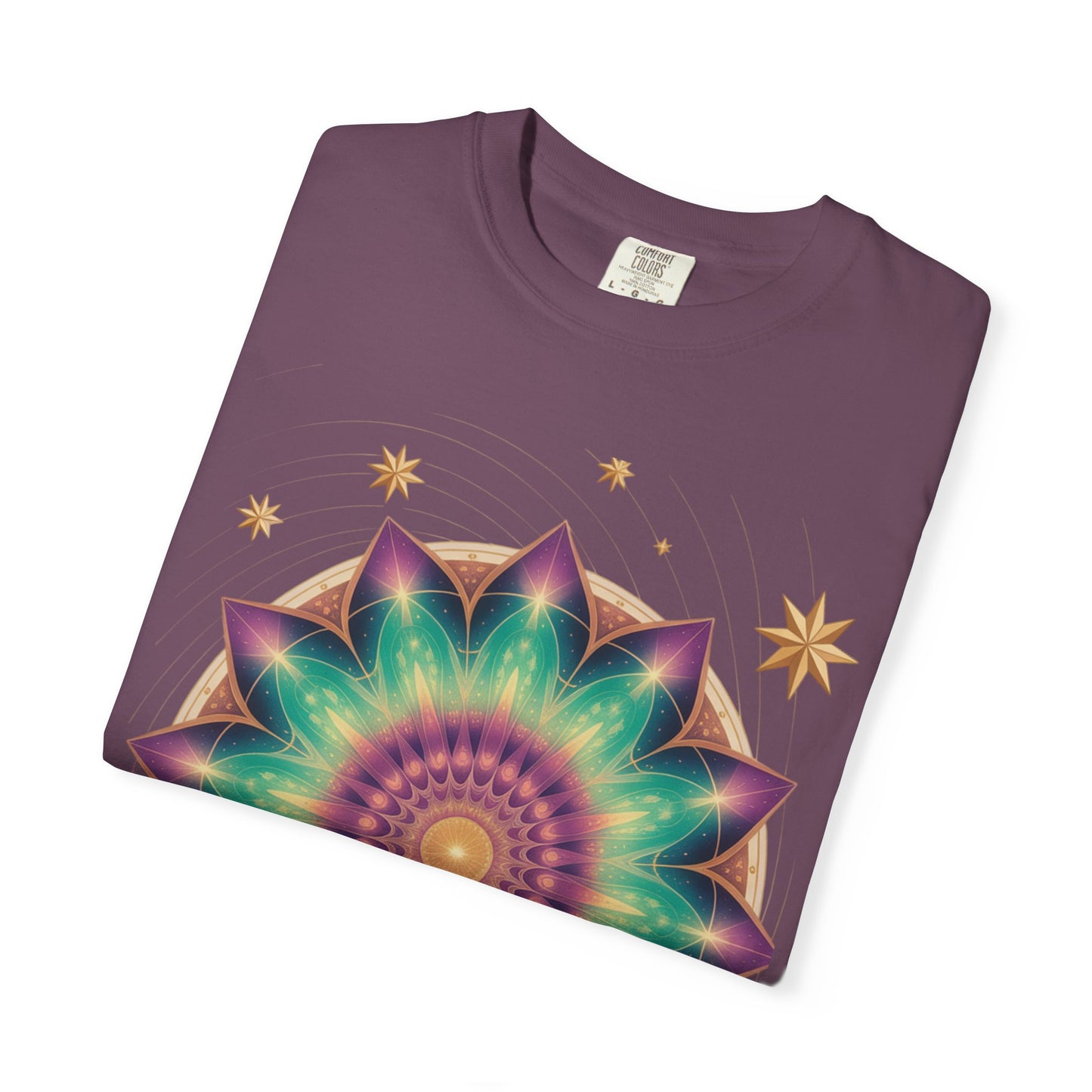 Tie-Dye Mandala T-Shirt, Spiritual Apparel, Bohemian Style Tee, Festival Wear, Eco-Friendly Fashion