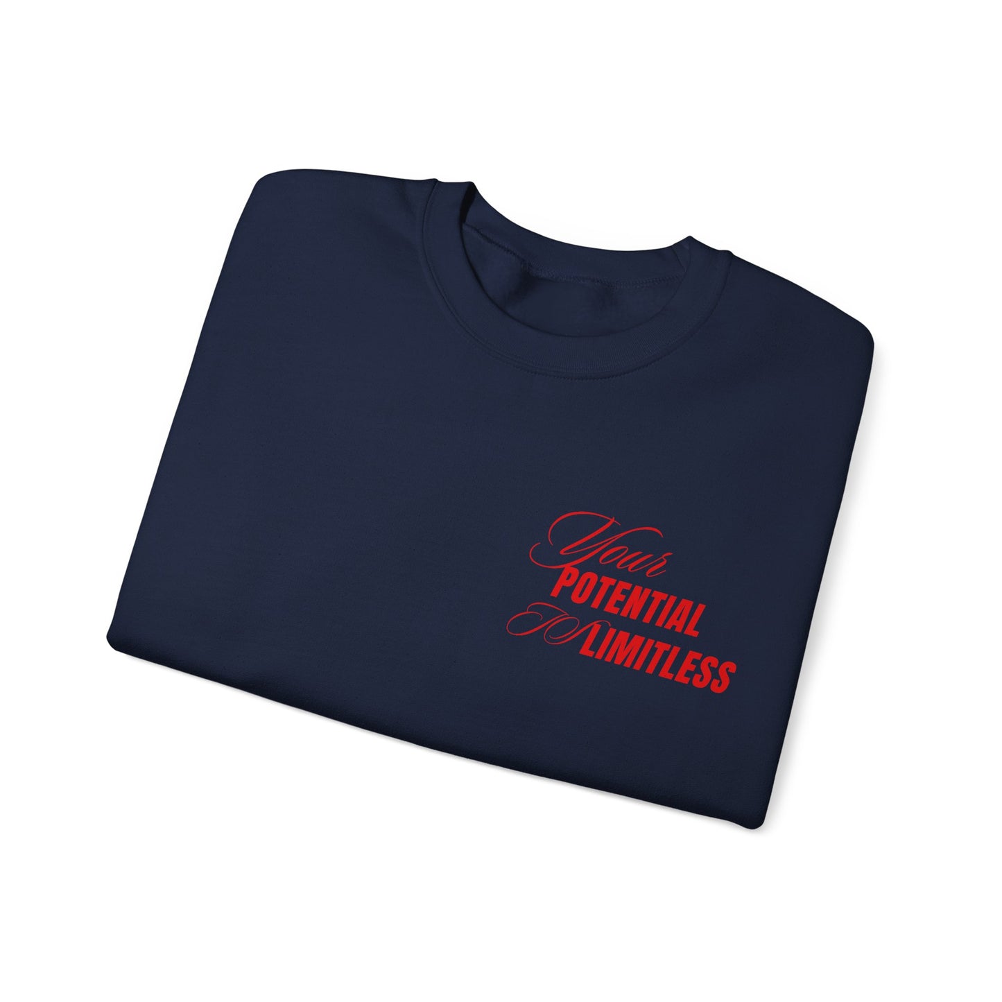 Inspirational Crewneck Sweatshirt - "Your Potential is Limitless"