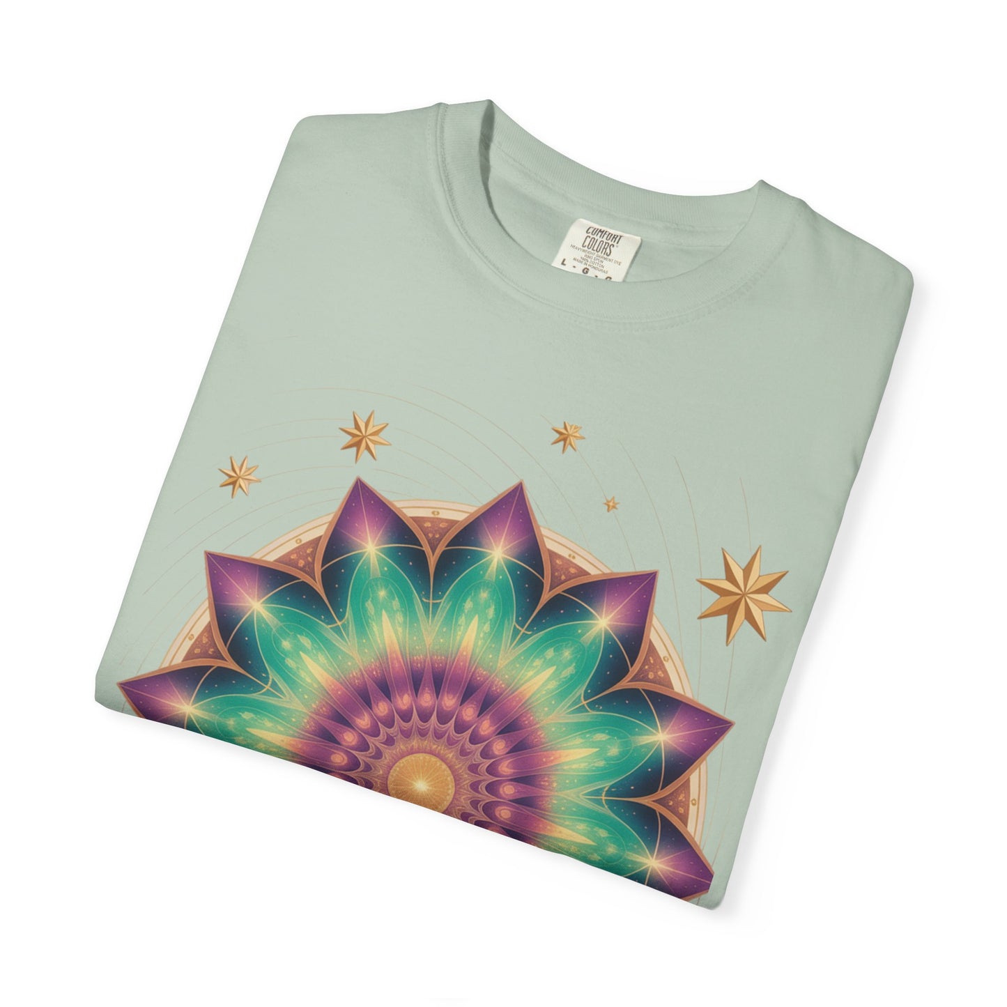 Tie-Dye Mandala T-Shirt, Spiritual Apparel, Bohemian Style Tee, Festival Wear, Eco-Friendly Fashion