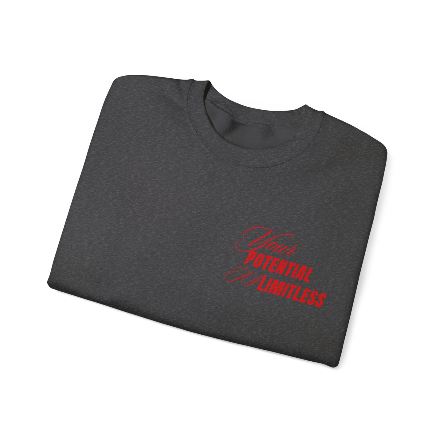 Inspirational Crewneck Sweatshirt - "Your Potential is Limitless"