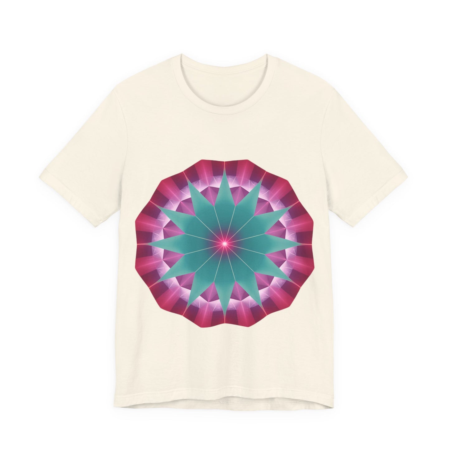 Vibrant Mandala T-Shirt, Graphic Tee, Casual Wear, Gifts for Art Lovers, Meditation Apparel, Festival Outfit