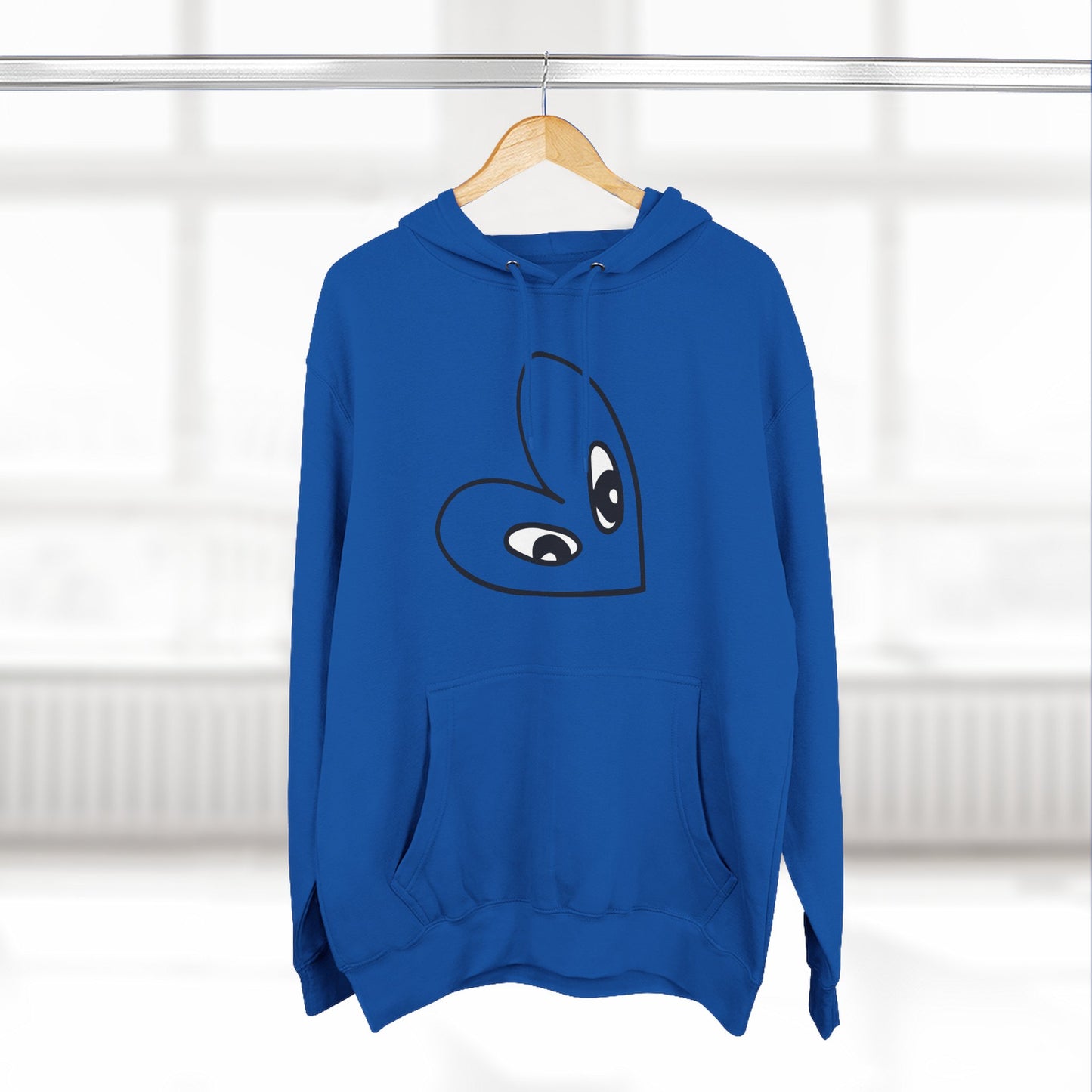 Sudadera con capucha de polar de tres paneles con gráfico Love
